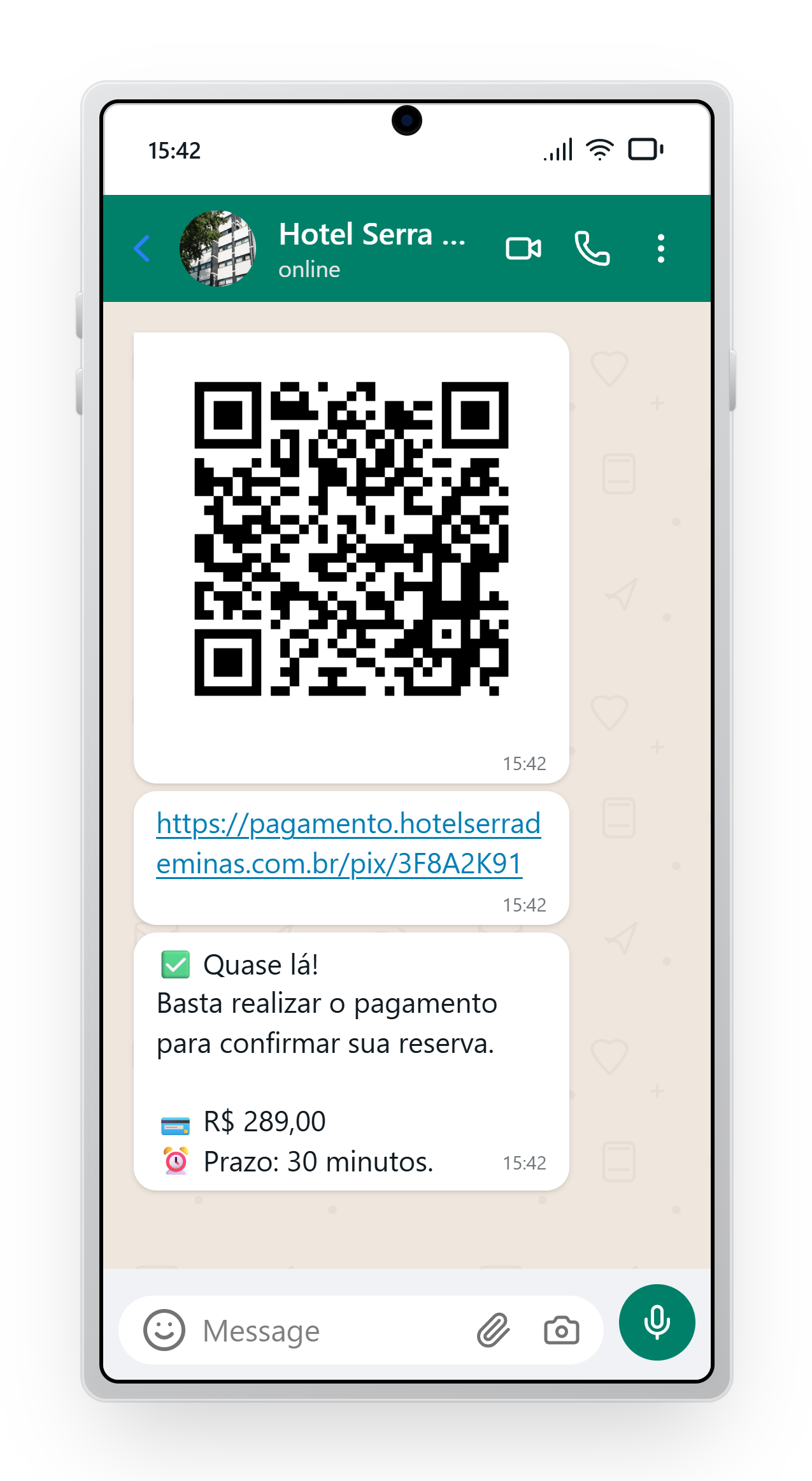 Confirmação Automática da Reserva